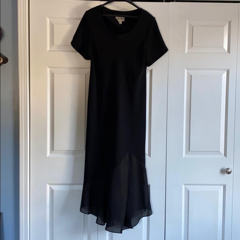 Lovely black dress with a sheer bottom